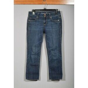 American Eagle 01/13 Artist 2403496685 Stretch Medium Wash Crop Jeans Sz 2